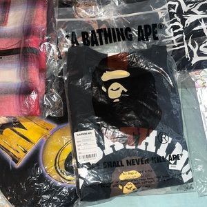 Large Bape black t shirt